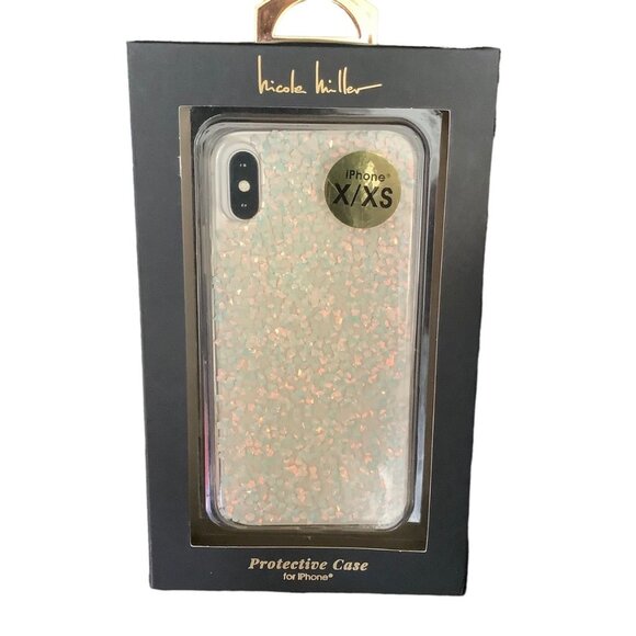 Nicole Miller Other - Nicole Miller Cell Phone‎ Case IPhone X/XS Sparkly Iridescent Confetti NEW NWT